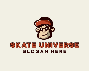 Snapback Sunglasses Monkey logo design