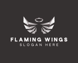 Angel Wings Halo logo design