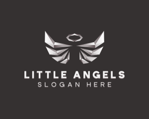 Angel Wings Halo logo design