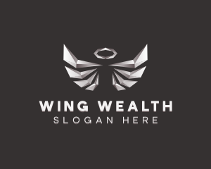 Angel Wings Halo logo design