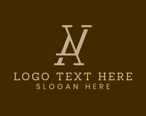 Elegant Professional Company Letter AV logo