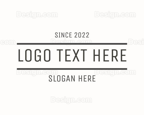 Generic Masculine Minimalist Business Logo