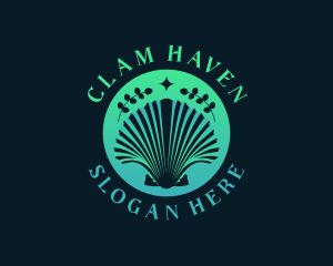 Ocean Clam Shell logo design