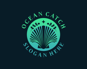 Ocean Clam Shell logo design