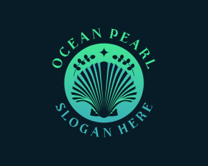 Ocean Clam Shell logo design