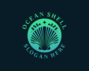 Ocean Clam Shell logo design