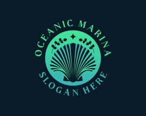 Ocean Clam Shell logo design