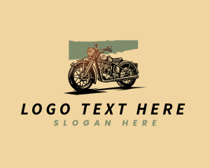 Biker Motorcycle Rider Logo