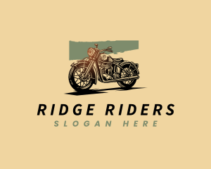 Biker Motorcycle Rider logo design