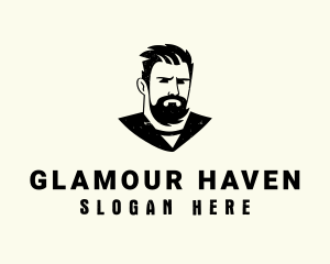 Beard Barber Man logo