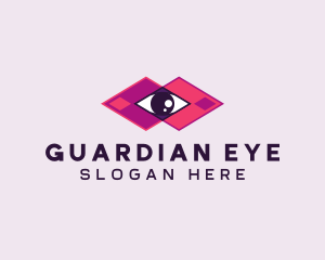 Geometric Eye Surveillance  logo design