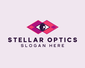 Geometric Eye Surveillance  logo design