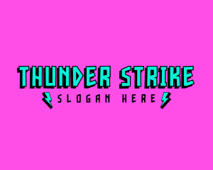 Thunder Gaming Streamer logo design