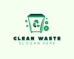 Garbage Trash Bin logo design