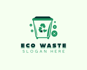 Garbage Trash Bin logo design