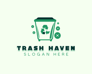 Garbage Trash Bin logo design