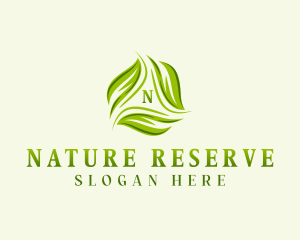 Sustainable Botanical Leaves logo design