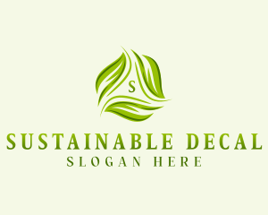 Sustainable Botanical Leaves logo design