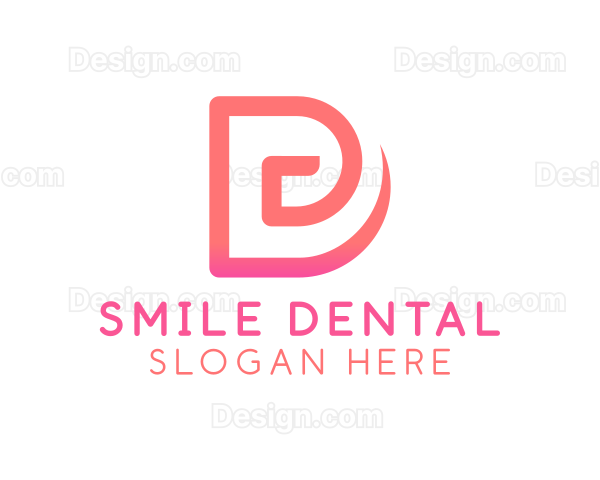 Pink Letter D Whirl Logo