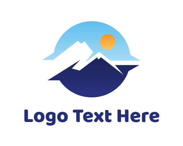 Volcano logo example 3