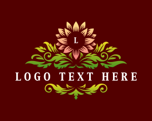 Elegant Dahlia Flower Logo