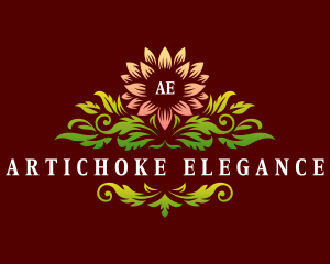 Elegant Dahlia Flower logo design