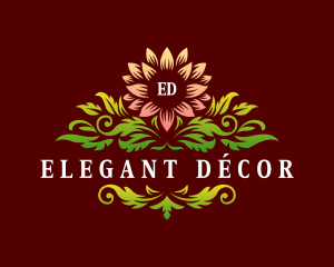 Elegant Dahlia Flower logo design