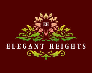 Elegant Dahlia Flower logo design