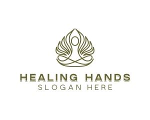 Leaf Healing Relaxation logo design