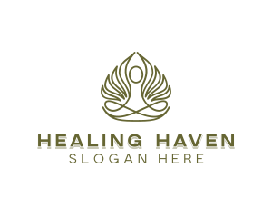 Leaf Healing Relaxation logo design