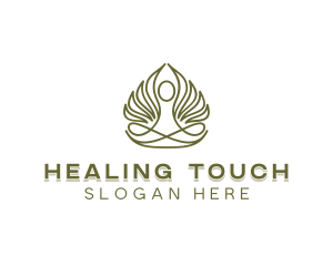 Leaf Healing Relaxation logo design