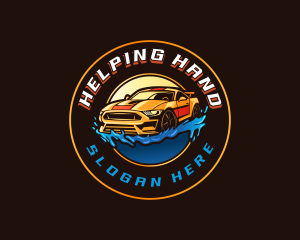 Car Wash Detailing logo design