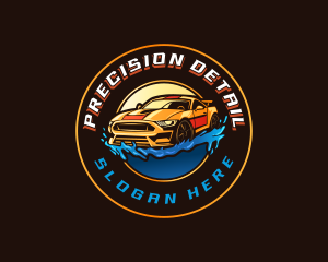 Car Wash Detailing logo design