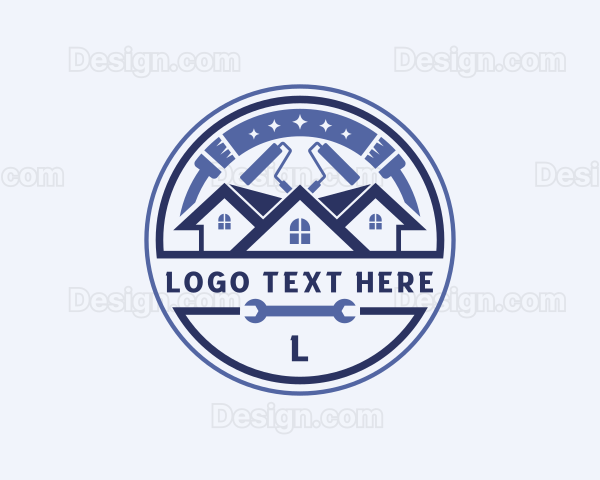 House Tools Renovation Logo