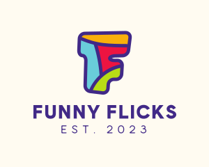 Fun Puzzle Letter F logo