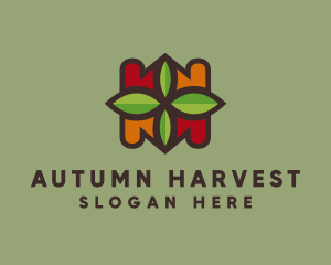 Autumn Leaf Pattern logo design