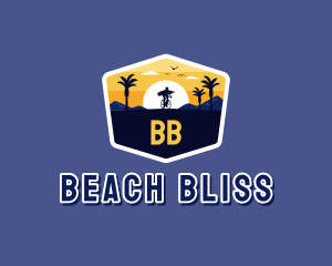 Sunset Beach Getaway logo design