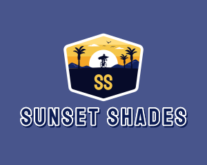 Sunset Beach Getaway logo design