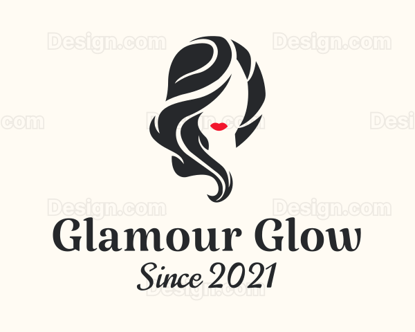 Minimalist Hairstylist Woman Logo