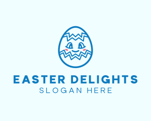 Easter Egg Cartoon logo