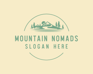 Mountain Hiking Adventure logo design