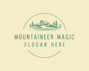 Mountain Hiking Adventure logo design