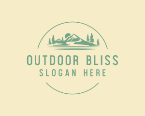 Mountain Hiking Adventure logo design