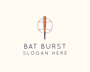 Baseball Bat Ball Slugger logo