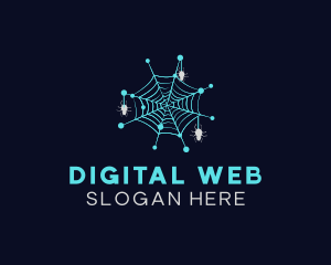 Spider Network Web logo design