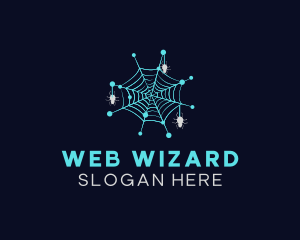 Spider Network Web logo design