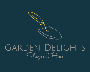 Gardening Shovel Trowel logo design