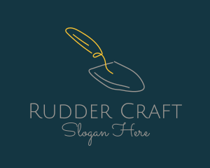 Gardening Shovel Trowel logo design