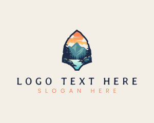 Cloudy Outdoor Mountain logo