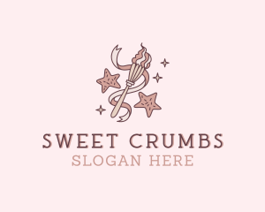 Cookie Star Sweets logo design